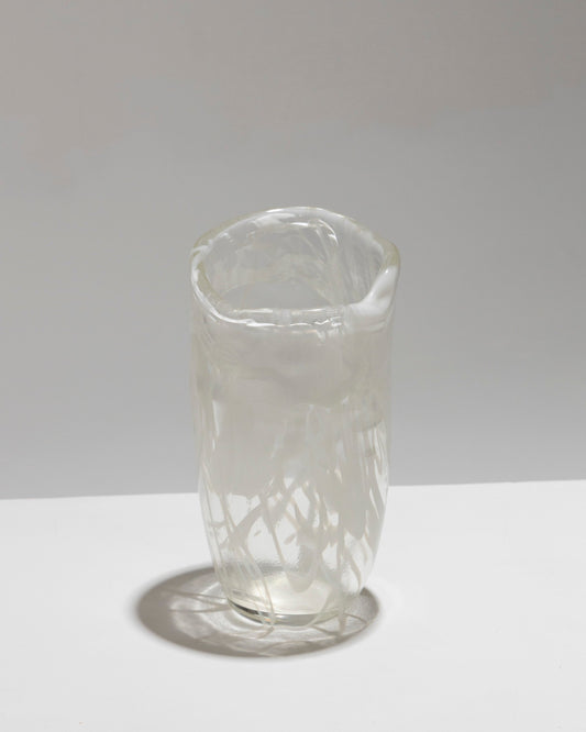 VASE DE FORME LIBRE EN VERRE LATTIMO, 1960s