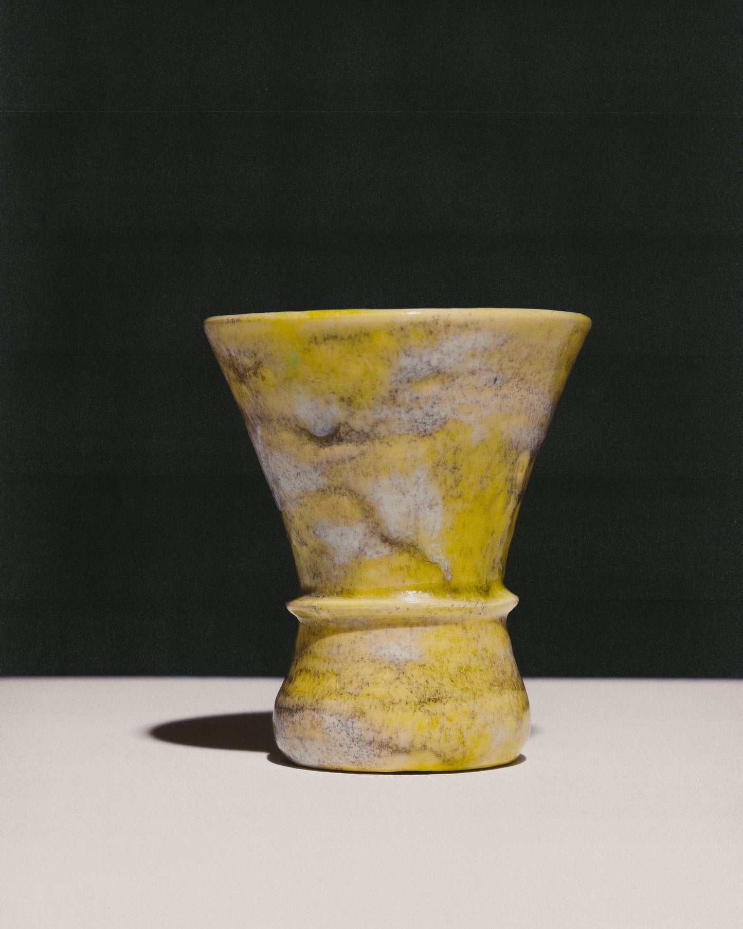 PETIT VASE DIABOLO EN FAÏENCE ÉMAILLÉE, 1950s