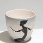 CACHE-POT "DANSEUSE" EN FAÏENCE, HENRI MILET, 1950s