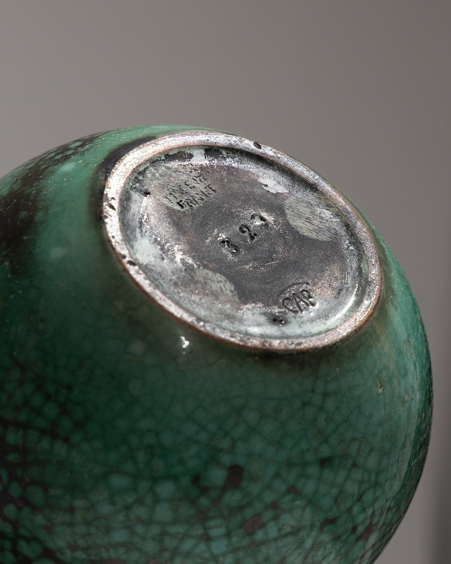 VASE BOULE EN POTERIE ÉMAILLÉE, CAB PRIMAVERA, 1930s