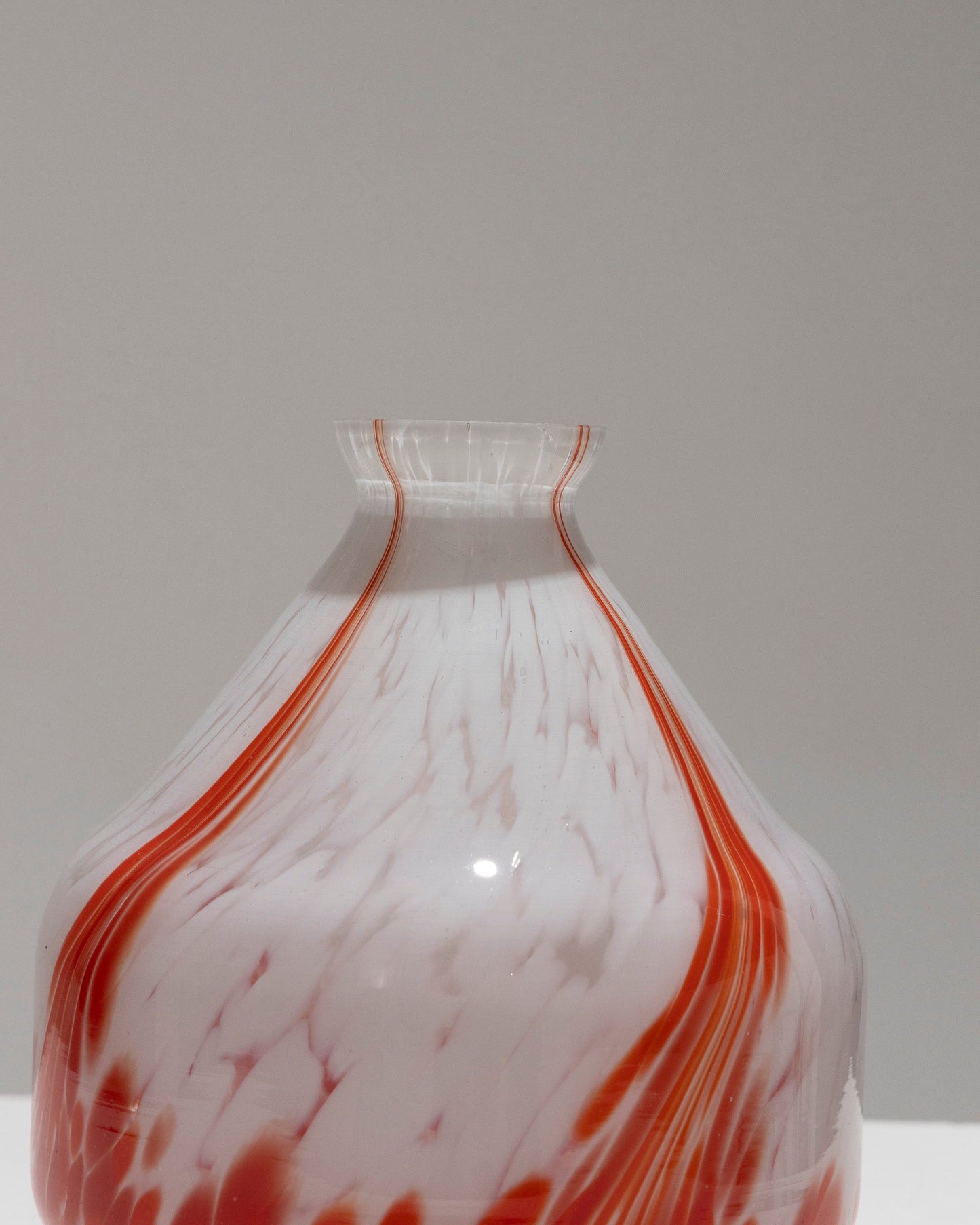 COLORED GLASS VASE, CLICHY CRYSTALWARE, 1920s 