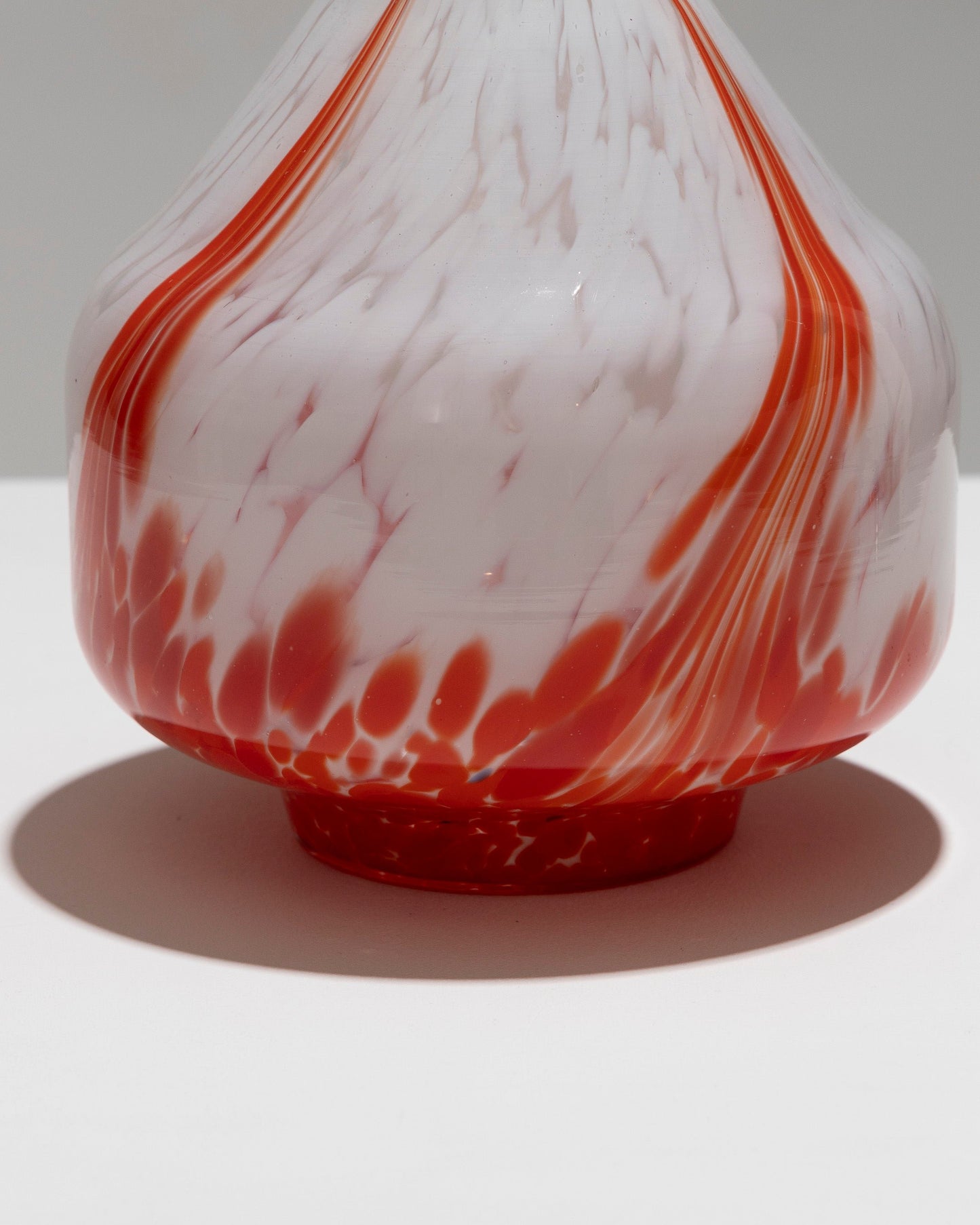 COLORED GLASS VASE, CLICHY CRYSTALWARE, 1920s 