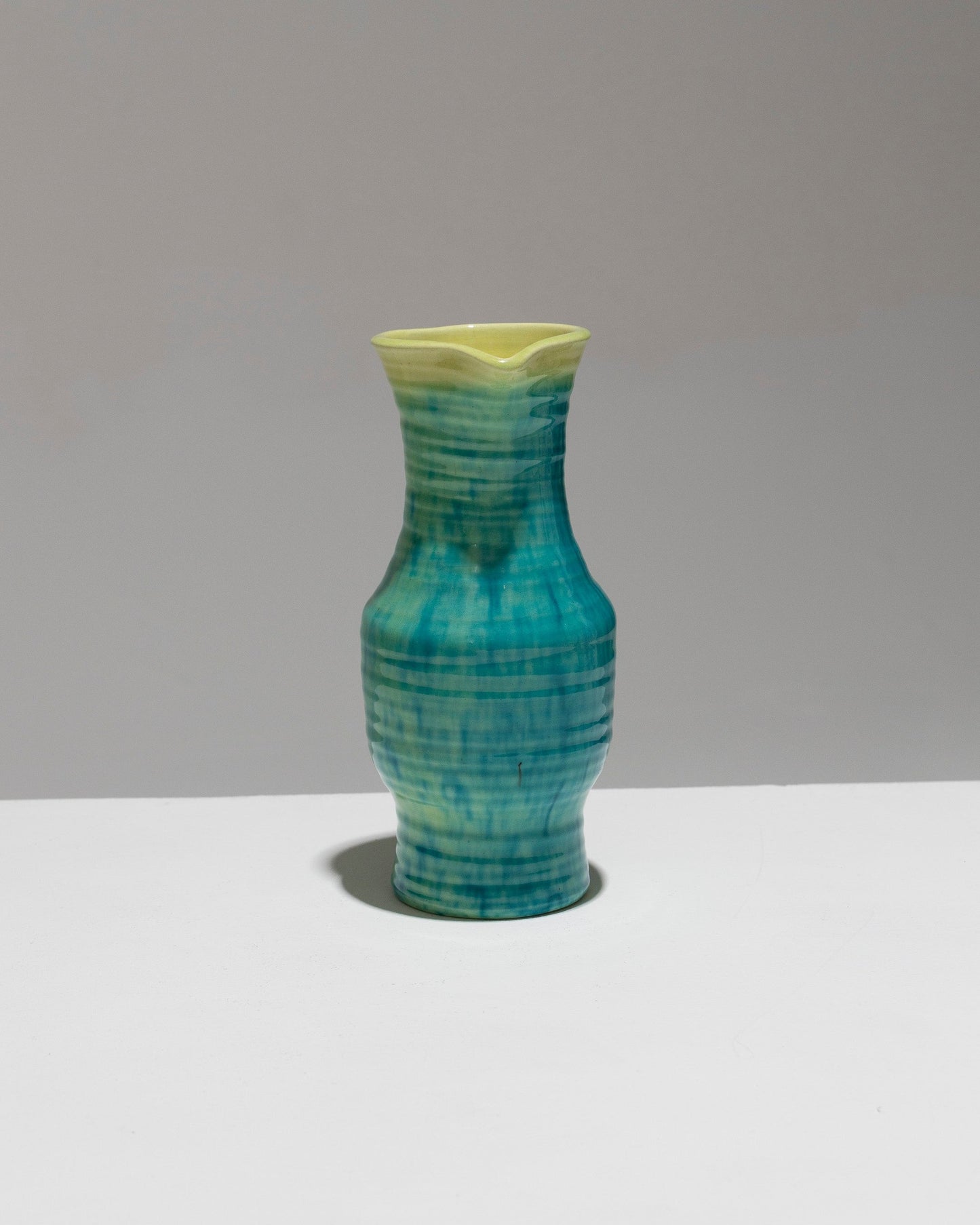 SMALL ACCOLAY EARTHENWARE PITCHER VASE, 1950s