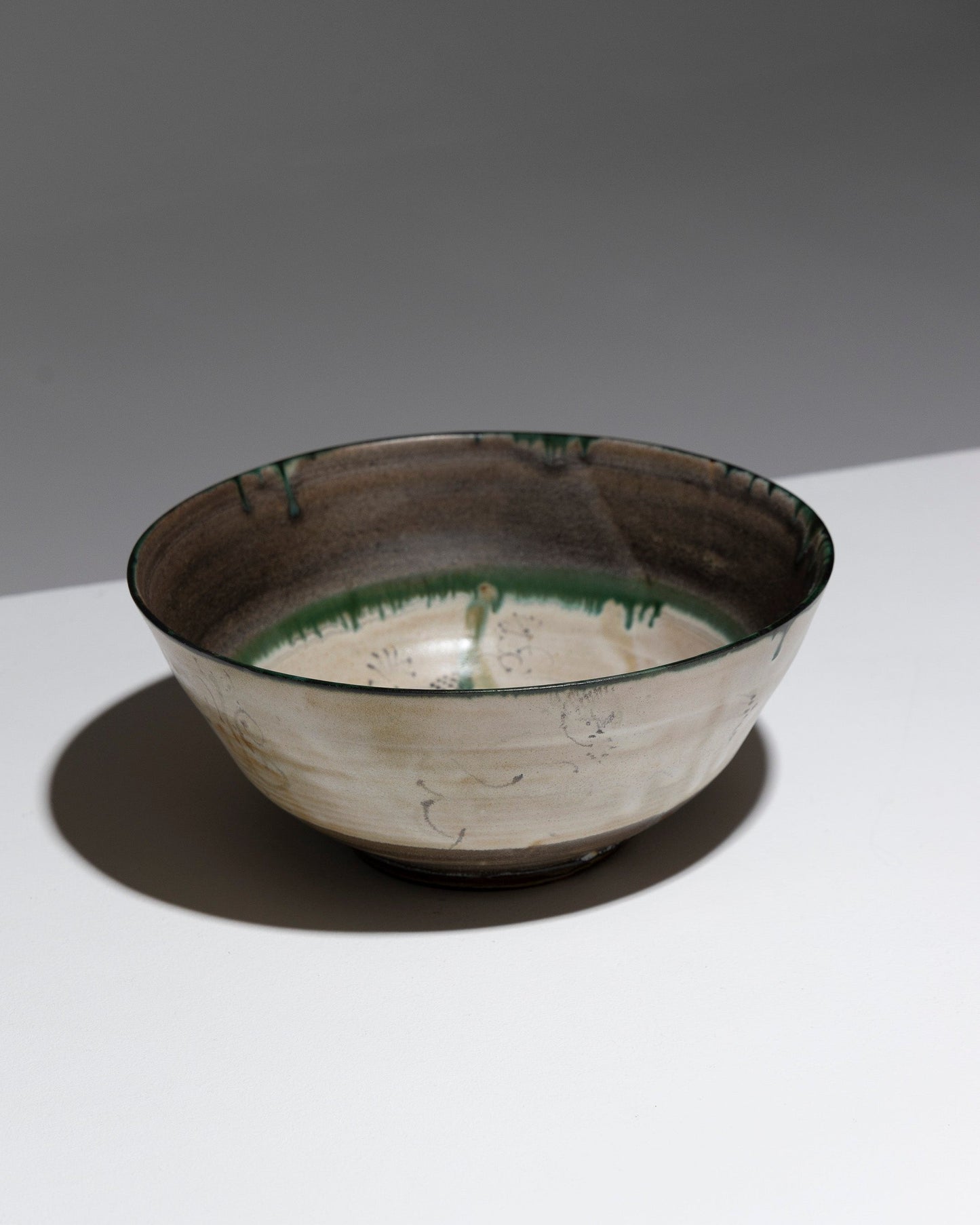 LARGE HOLLOW EARTHENWARE BOWL, GILBERT PORTANIER, 1960s