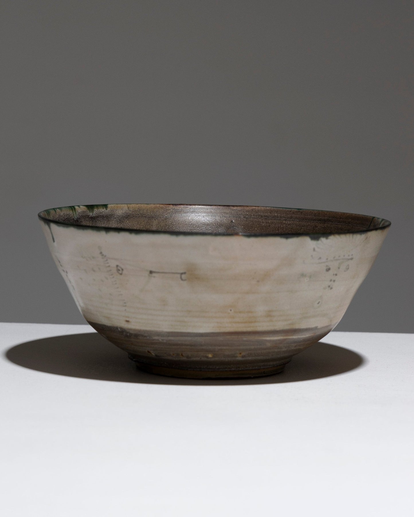 LARGE HOLLOW EARTHENWARE BOWL, GILBERT PORTANIER, 1960s