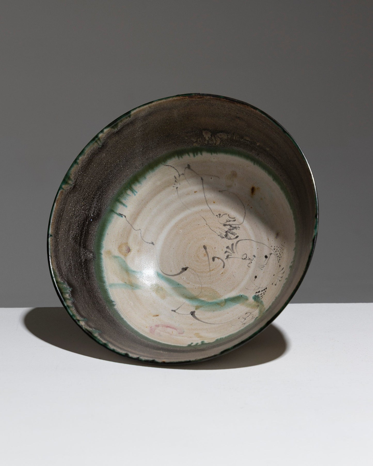 LARGE HOLLOW EARTHENWARE BOWL, GILBERT PORTANIER, 1960s