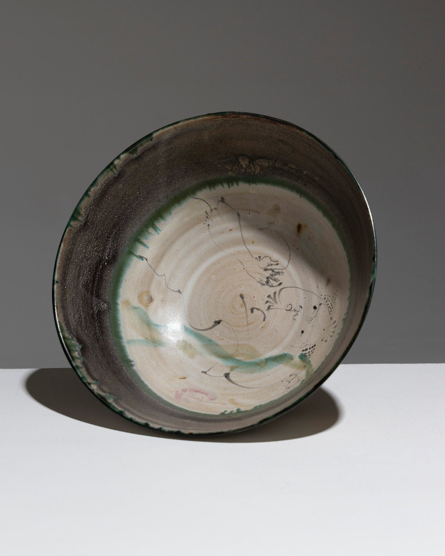 LARGE HOLLOW EARTHENWARE BOWL, GILBERT PORTANIER, 1960s