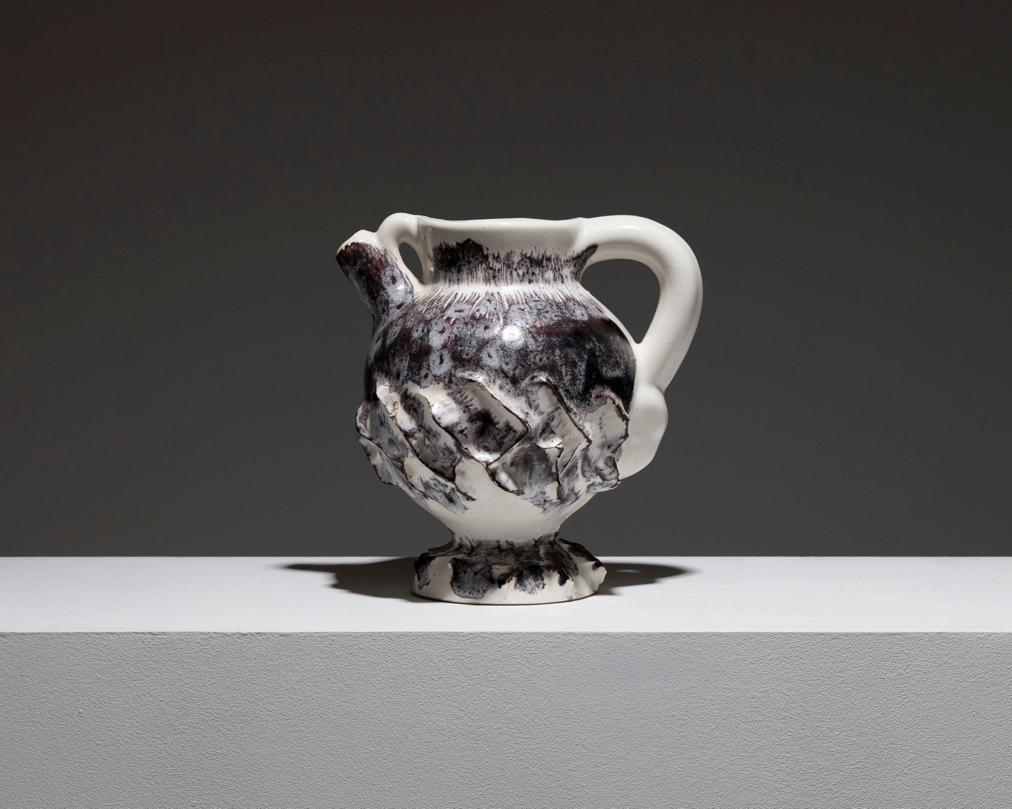 "BIRD" EARTHENWARE PITCHER, VALLAURIS, 1990s