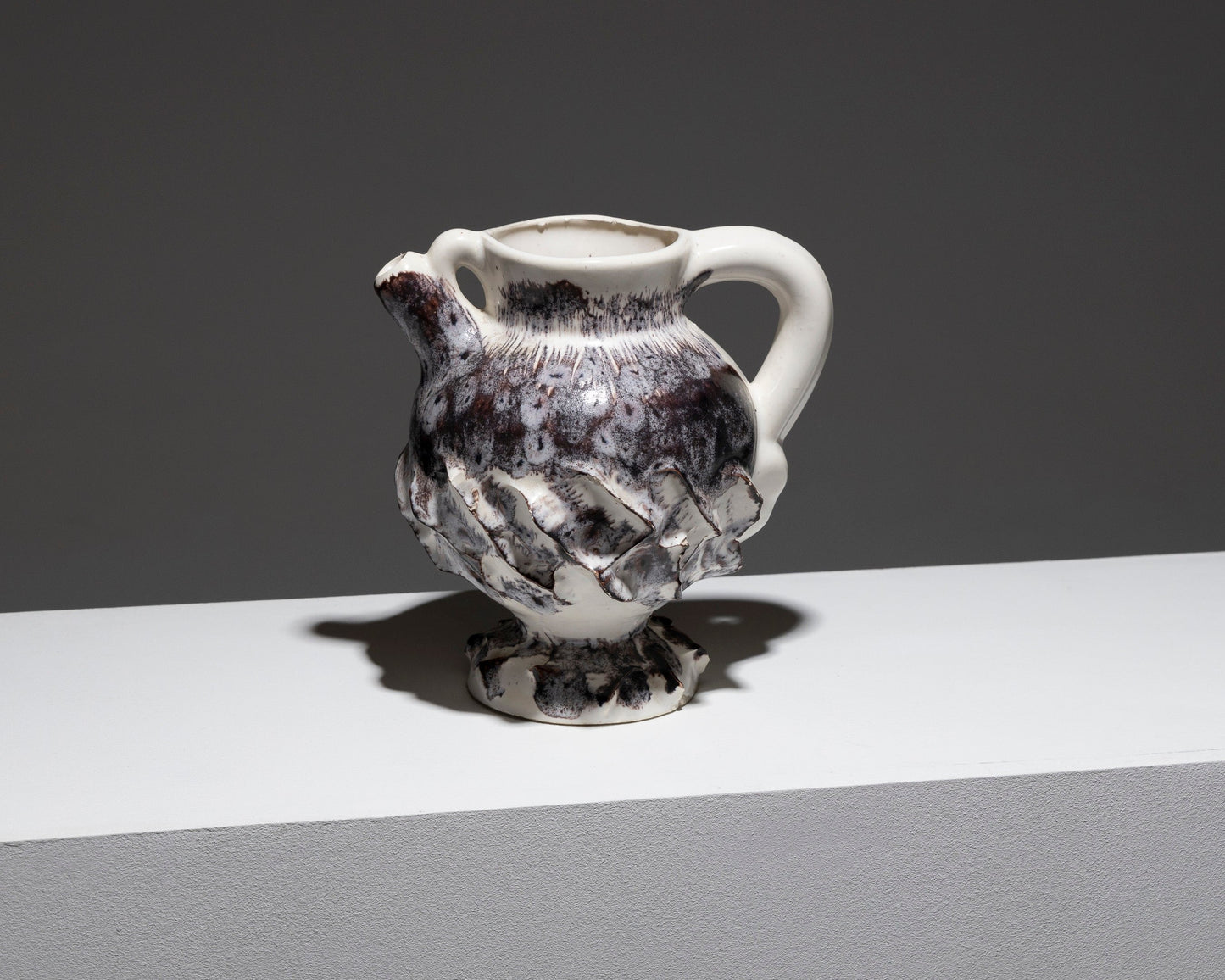 "BIRD" EARTHENWARE PITCHER, VALLAURIS, 1990s