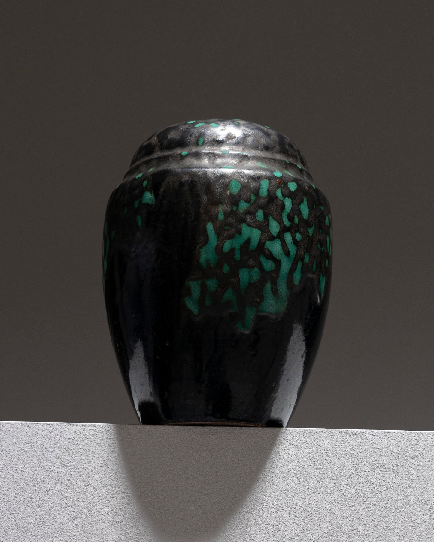 ART DECO GLAZED POTTERY VASE, CAB PRIMAVERA, 1930s