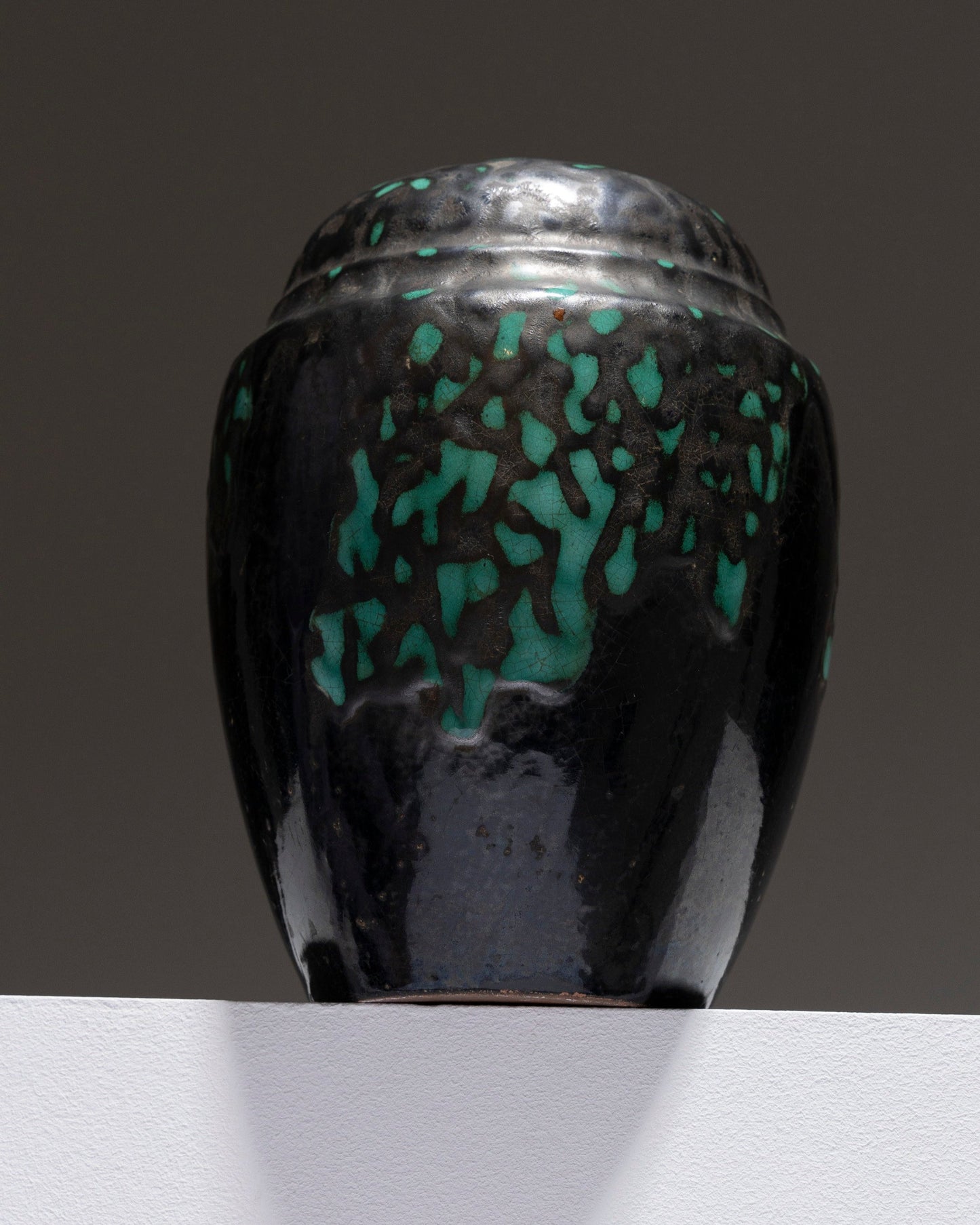 ART DECO GLAZED POTTERY VASE, CAB PRIMAVERA, 1930s