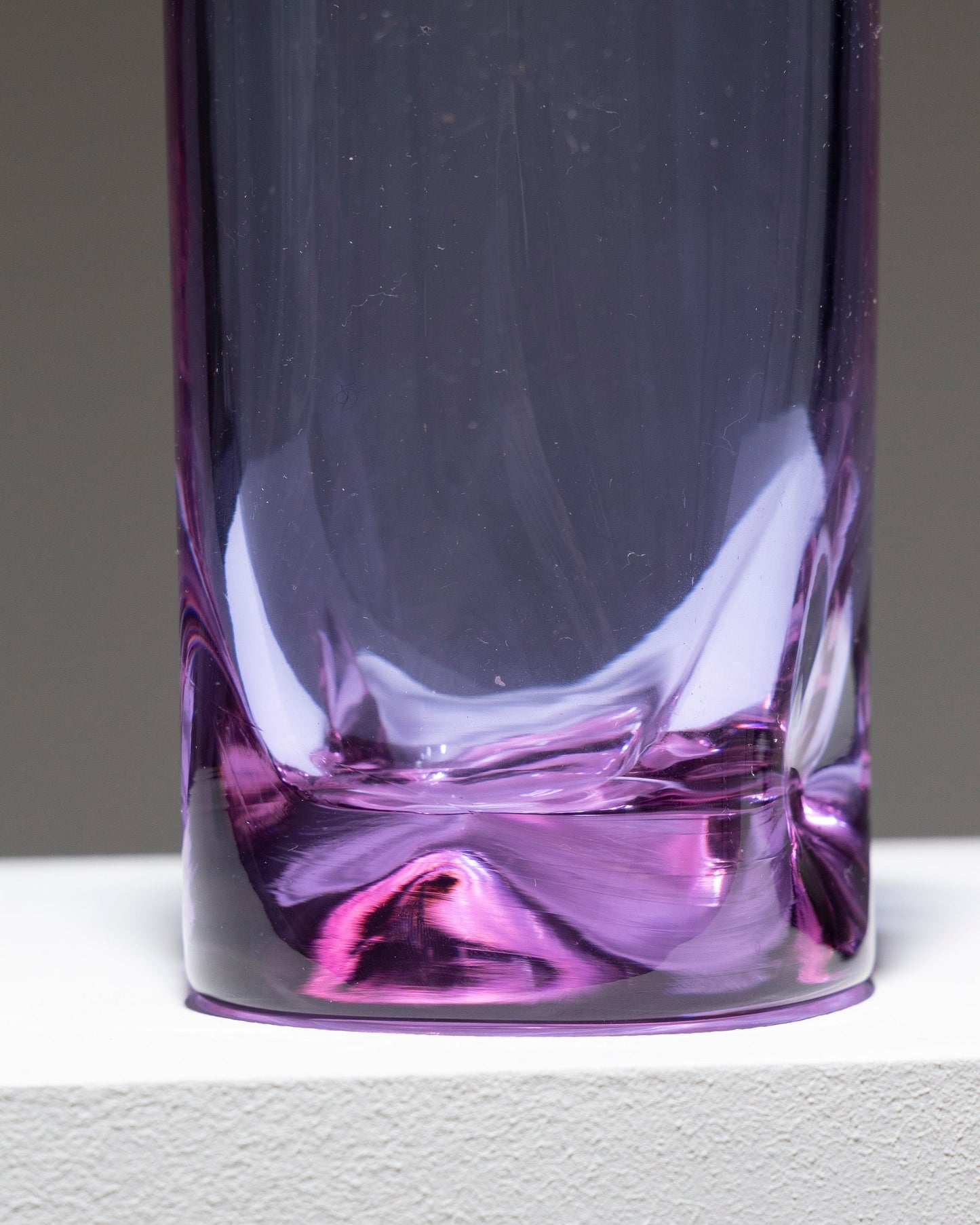 PARMA GLASS CYLINDRICAL VASE, 1960s