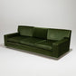 FIR GREEN VELVET SOFA, 1970s