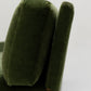 FIR GREEN VELVET SOFA, 1970s