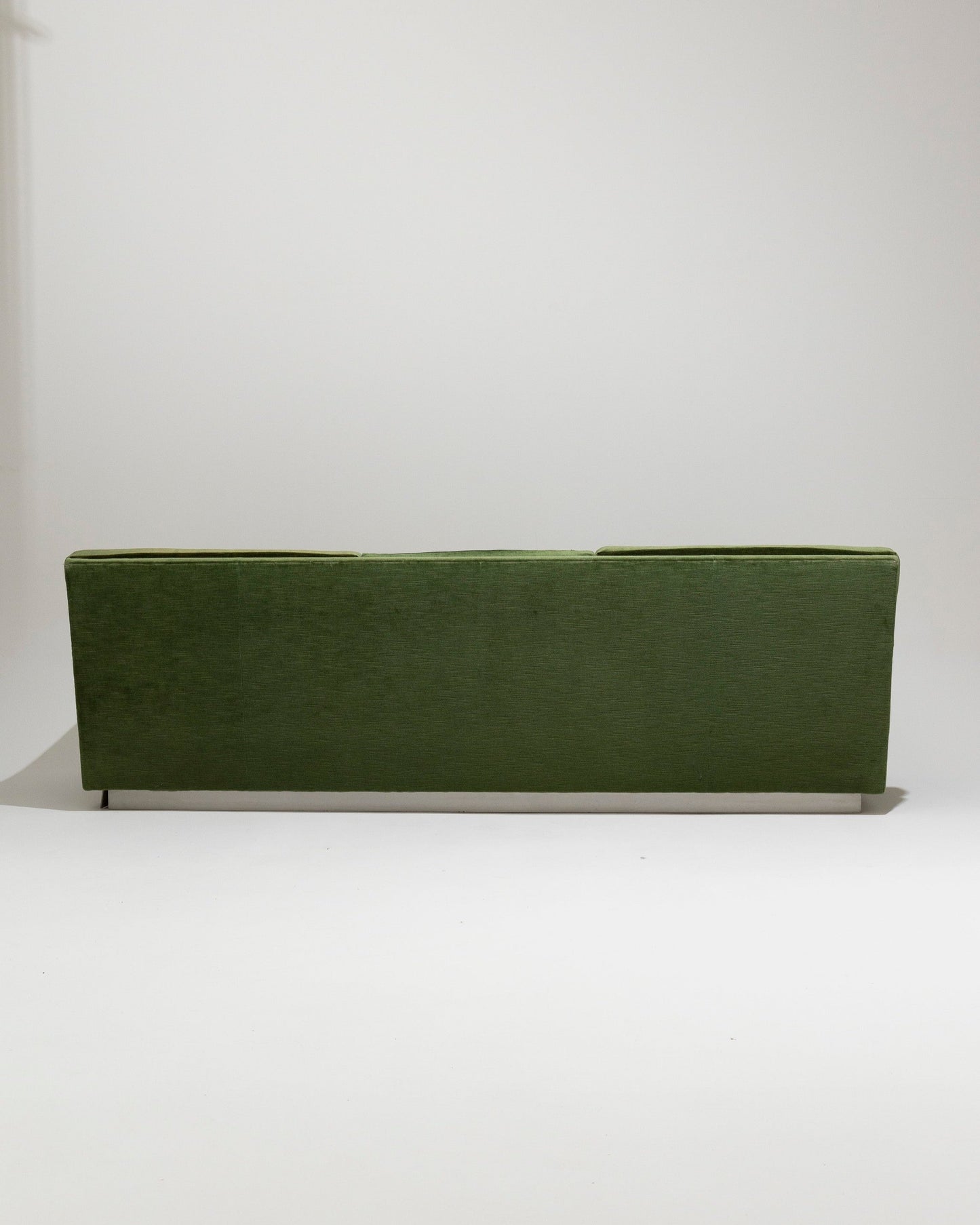 FIR GREEN VELVET SOFA, 1970s