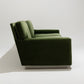 FIR GREEN VELVET SOFA, 1970s