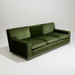 FIR GREEN VELVET SOFA, 1970s