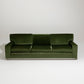 FIR GREEN VELVET SOFA, 1970s