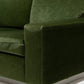 FIR GREEN VELVET SOFA, 1970s