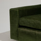 FIR GREEN VELVET SOFA, 1970s