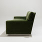 FIR GREEN VELVET SOFA, 1970s