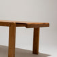 ELM EXTENDING TABLE, MAISON REGAIN, 1970s