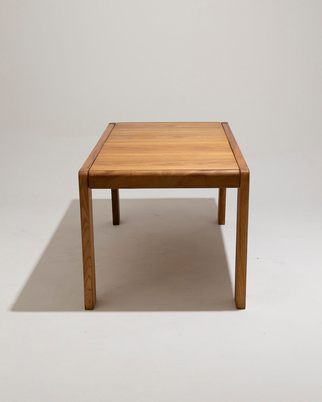 ELM EXTENDING TABLE, MAISON REGAIN, 1970s