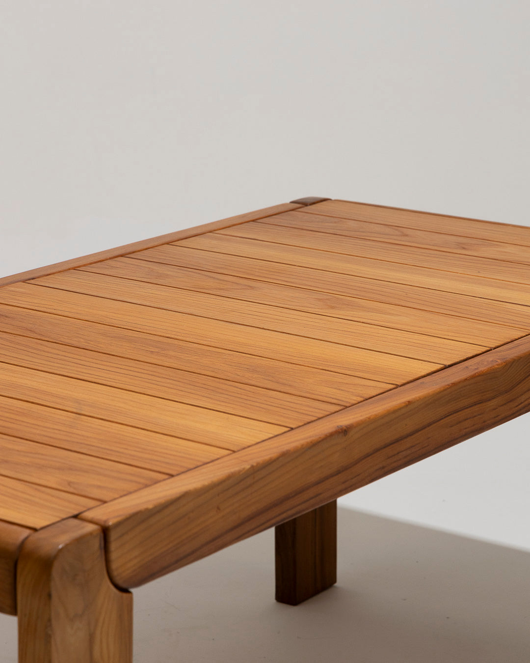 ELM EXTENDING TABLE, MAISON REGAIN, 1970s