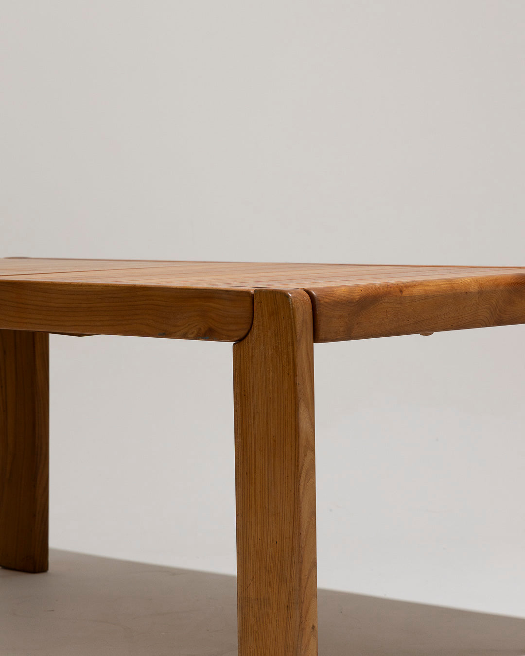 ELM EXTENDING TABLE, MAISON REGAIN, 1970s