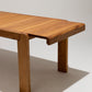 ELM EXTENDING TABLE, MAISON REGAIN, 1970s