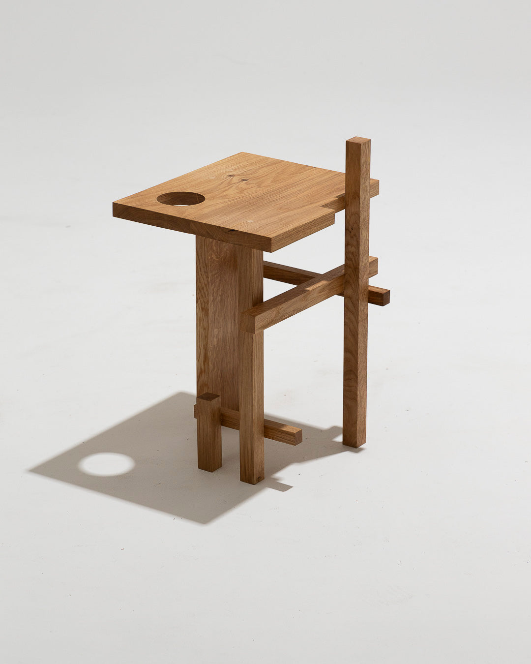 TABOURET "S1-1" EN CHÊNE