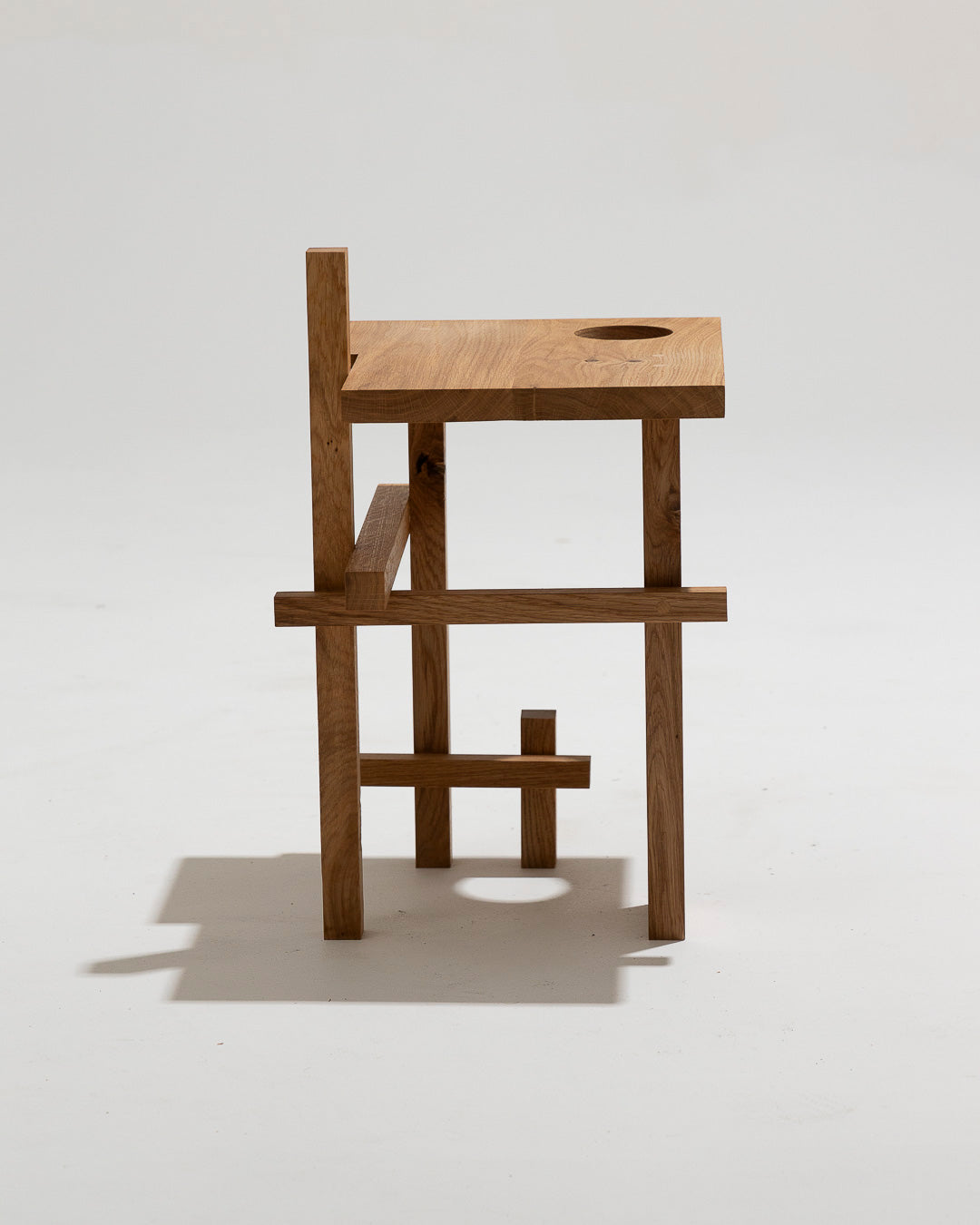 TABOURET "S1-1" EN CHÊNE