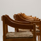 CHAISE EN PAILLE ET BOIS, VICO MAGISTRETTI, CASSINA, 1960s