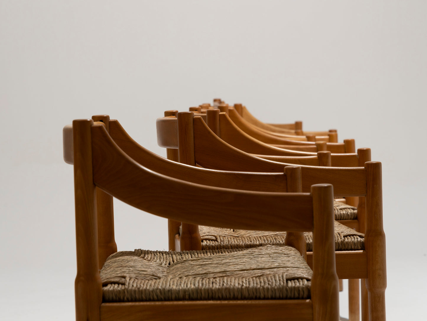 CHAISE EN PAILLE ET BOIS, VICO MAGISTRETTI, CASSINA, 1960s