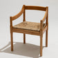 PAIRE DE CHAISES EN PAILLE ET BOIS, VICO MAGISTRETTI, CASSINA, 1960s