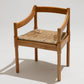 CHAISE EN PAILLE ET BOIS, VICO MAGISTRETTI, CASSINA, 1960s