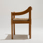 PAIRE DE CHAISES EN PAILLE ET BOIS, VICO MAGISTRETTI, CASSINA, 1960s