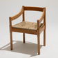 PAIRE DE CHAISES EN PAILLE ET BOIS, VICO MAGISTRETTI, CASSINA, 1960s