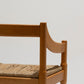 PAIRE DE CHAISES EN PAILLE ET BOIS, VICO MAGISTRETTI, CASSINA, 1960s