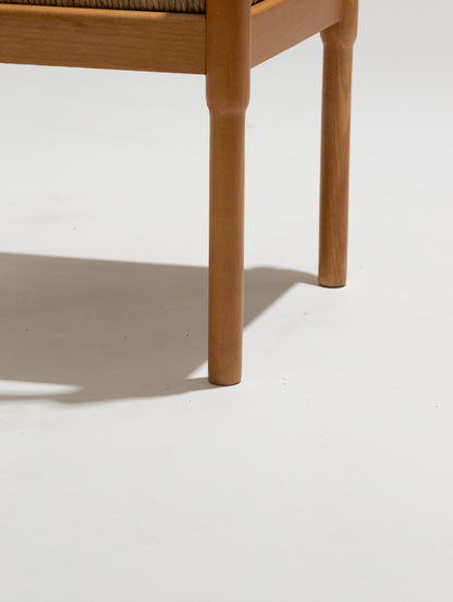 Sedia di paglia e legno, Vico Magistretti, Cassina, anni '60