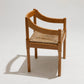 CHAISE EN PAILLE ET BOIS, VICO MAGISTRETTI, CASSINA, 1960s