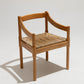 PAIRE DE CHAISES EN PAILLE ET BOIS, VICO MAGISTRETTI, CASSINA, 1960s