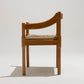 WITHOUT PRICE / SET OF 6 STRAW AND WOOD CHAIRS, VICO MAGISTRETTI, CASSINA, 1960s 