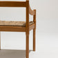 WITHOUT PRICE / SET OF 6 STRAW AND WOOD CHAIRS, VICO MAGISTRETTI, CASSINA, 1960s 