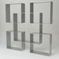 PRICELESS / PLATED ALUMINUM BOOKCASE, 1970s