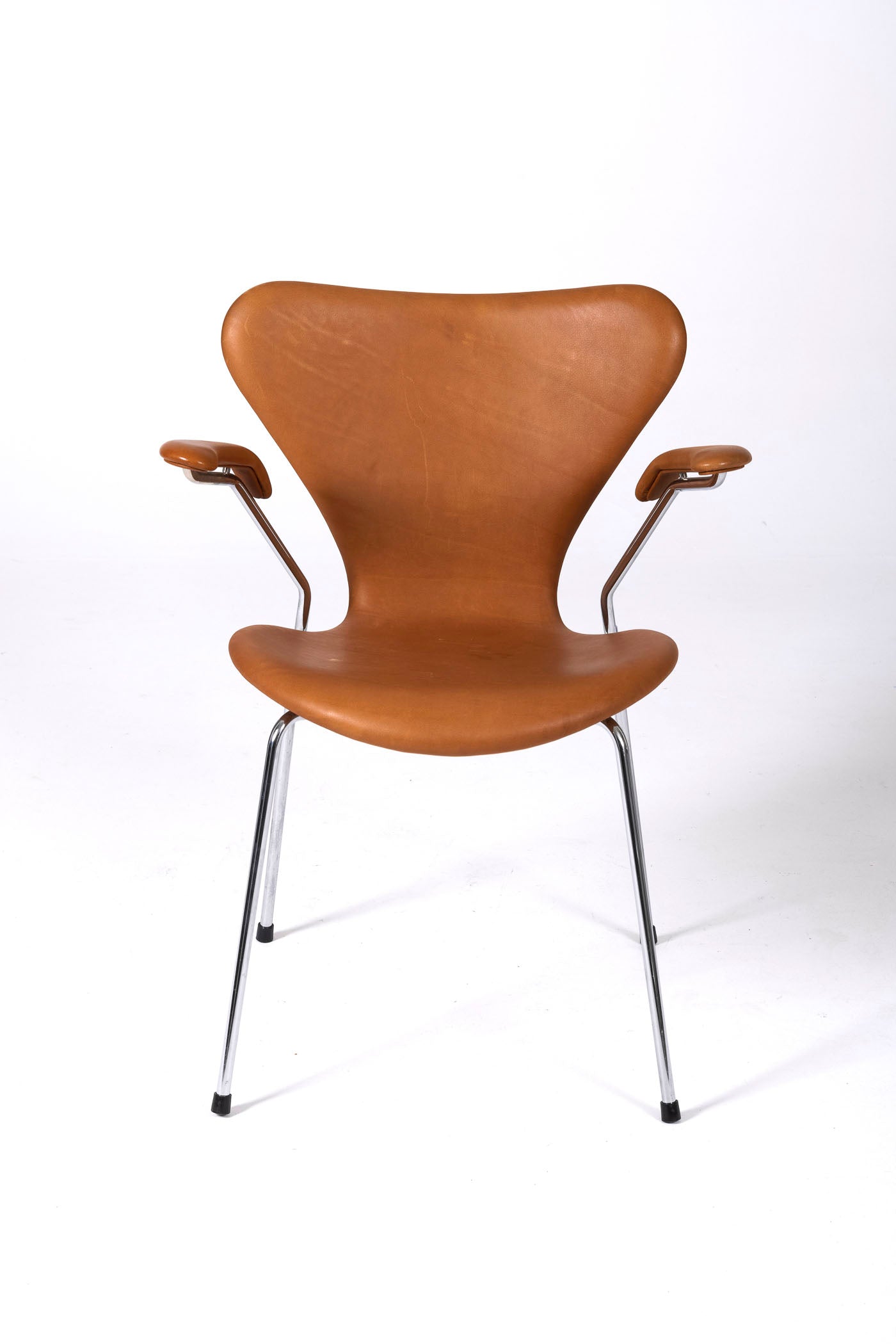 ARNE JACOBSEN LEATHER ARMCHAIR, 1960s