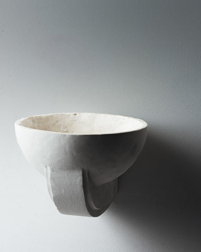 PAIR OF PLASTER WALL SCONCES, 1940s