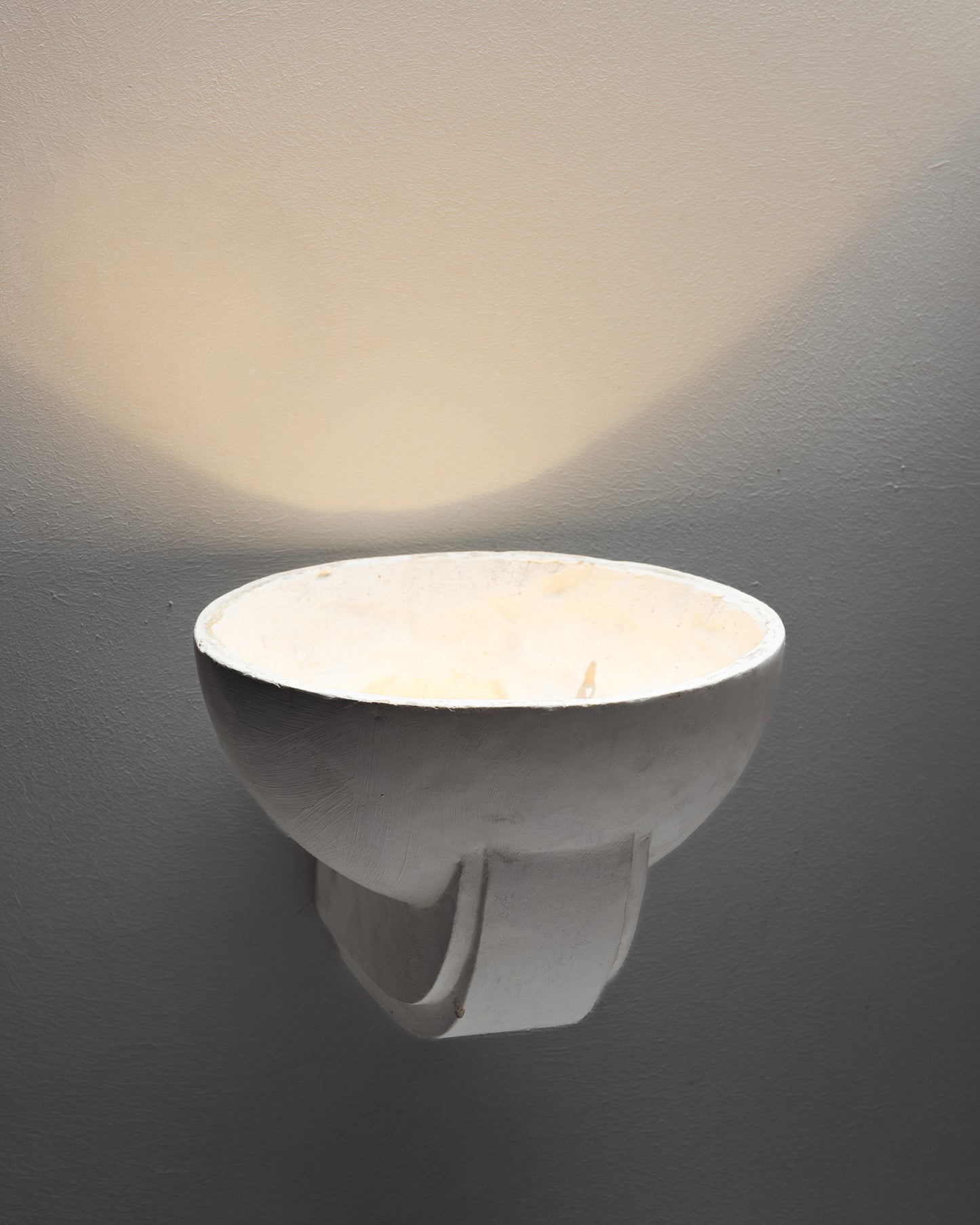 PAIR OF PLASTER WALL SCONCES, 1940s