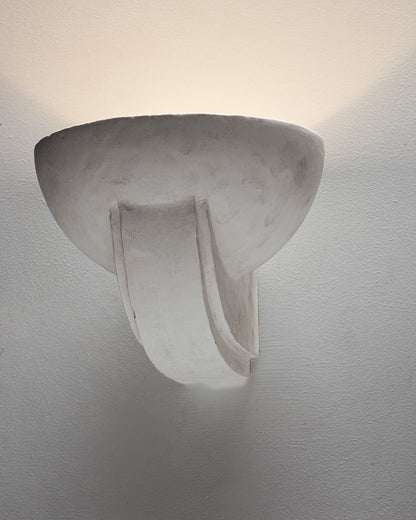 PAIR OF PLASTER WALL SCONCES, 1940s