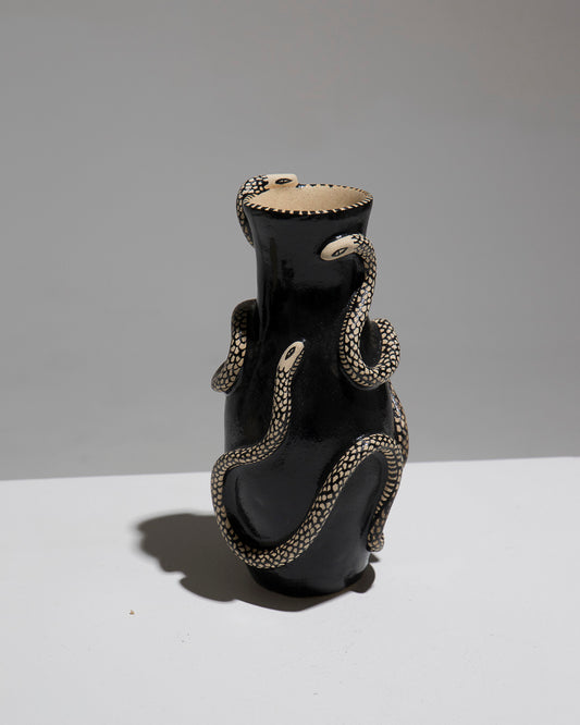 STONEWARE “SNAKE” VASE, LOHANA SABY